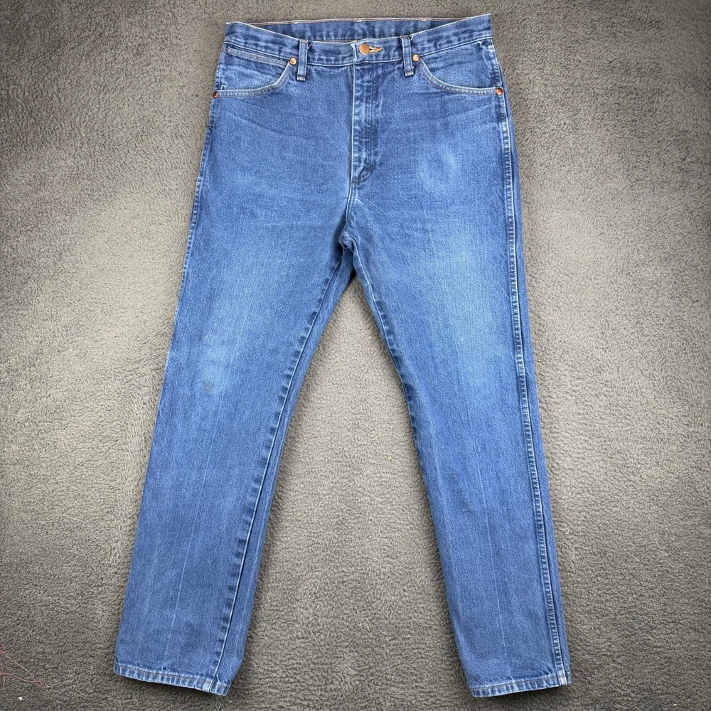 Wrangler 13MWZ Cowboy Cut Original Fit Jeans Mens 35x32 Blue Denim 13MWZ Pants